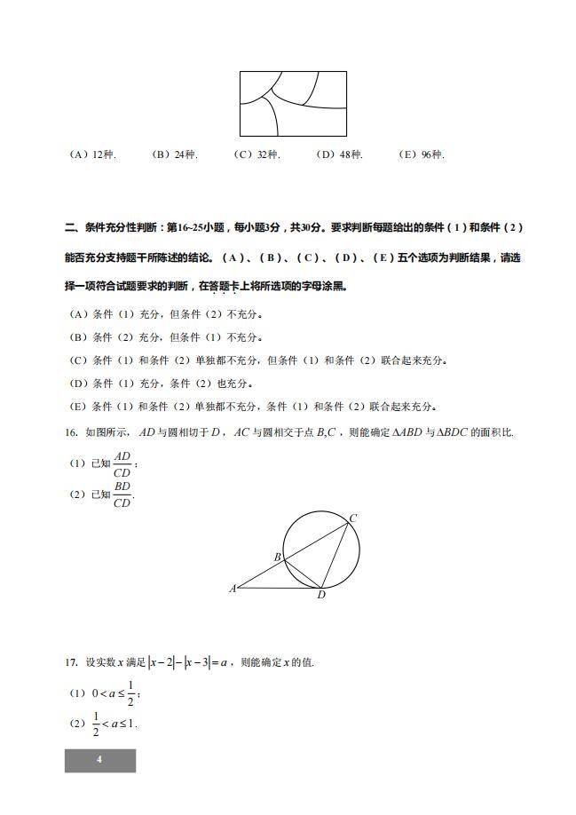 1调剂网：2022年考研管理类联考【管理类综合能力测试】真题及答案"