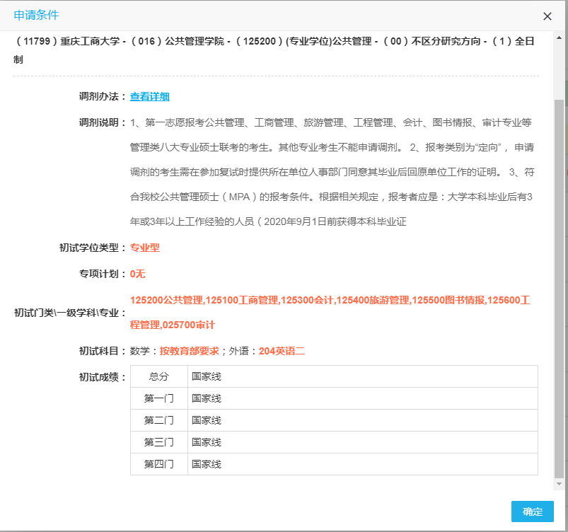 023重庆工商大学MPA接受调剂"